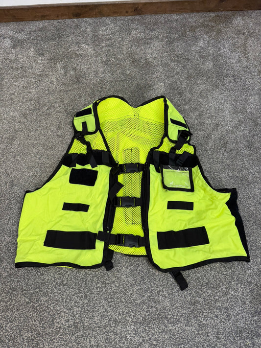 Ex Police Hi Viz Remploy Frontline CBRN Hydration Vest Camelbak Pouch Security