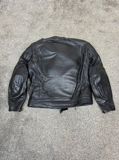 Ex Police Hideout Men's Motorcycle Leather Jacket Motorbike Biker
