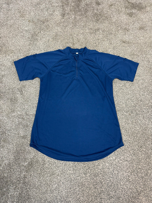 Ex Police Men's Blue Moisture Wicking T-Shirt Security Uniform Hiking Walking