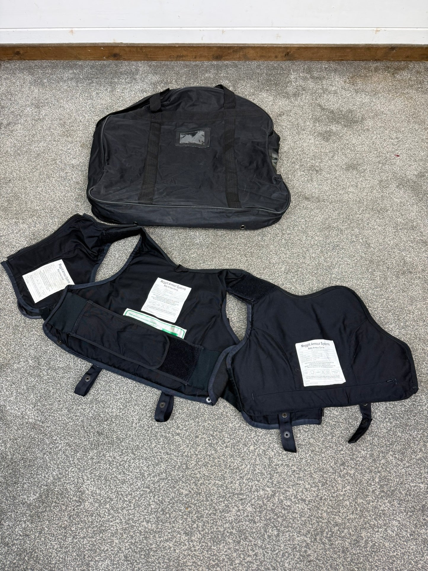 Ex Police Meggitt Female Body Armour Vest & Bag Anti Stab & Ballistic HG1A / KR2 Security