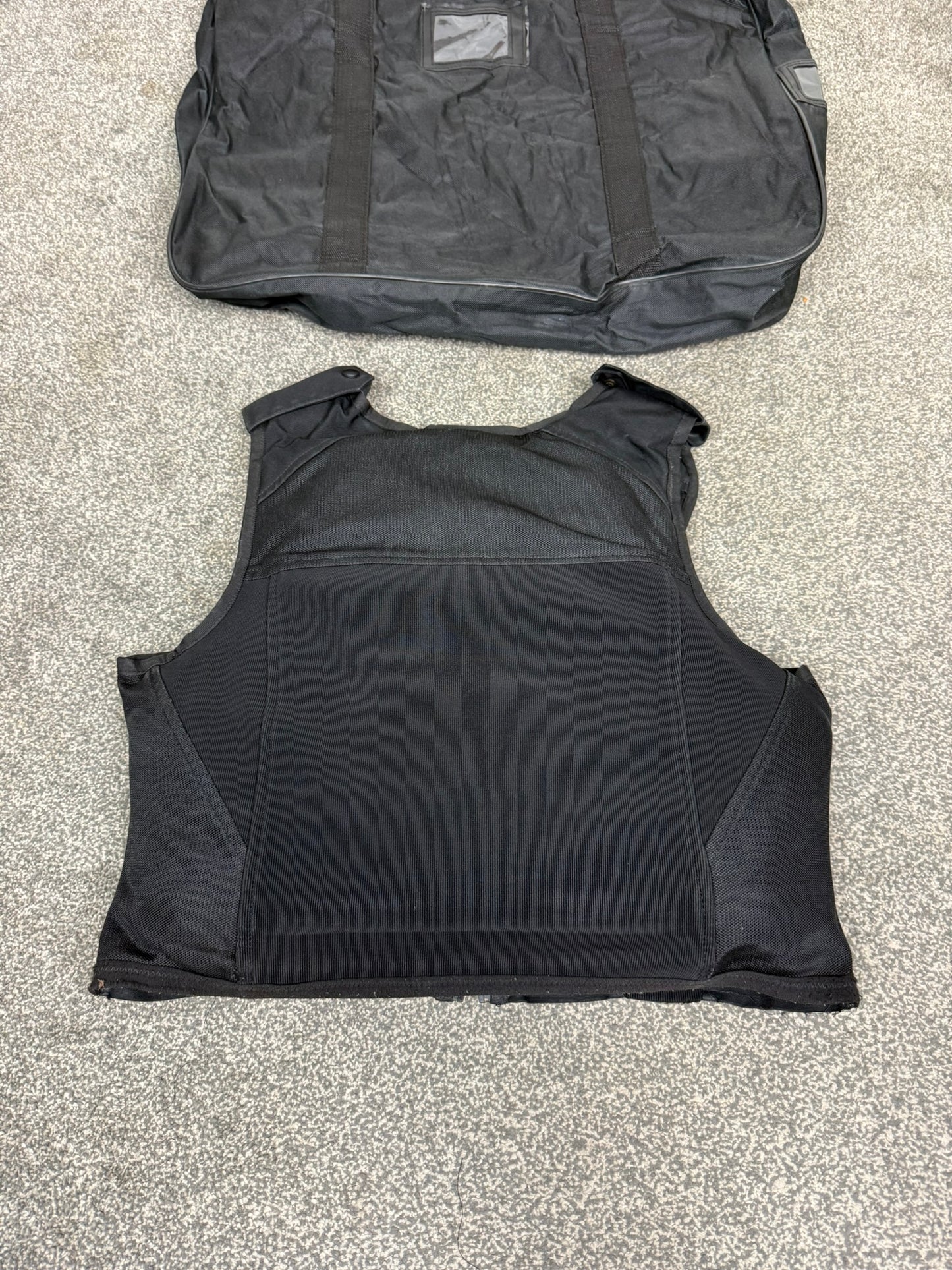 Ex Police Black Hawk Body Armour Vest & Bag Anti Stab & Ballistic HG1A & KR1 Security - MEDIUM