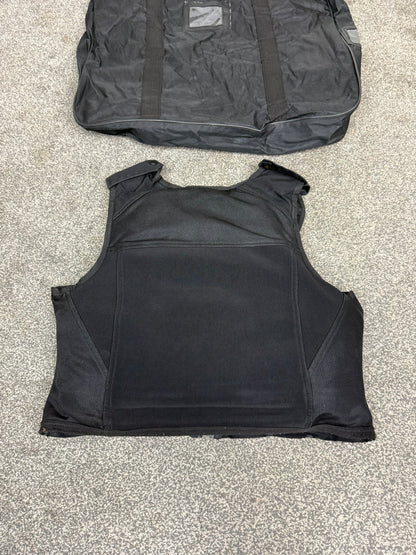 Ex Police Black Hawk Body Armour Vest & Bag Anti Stab & Ballistic HG1A & KR1 Security - MEDIUM