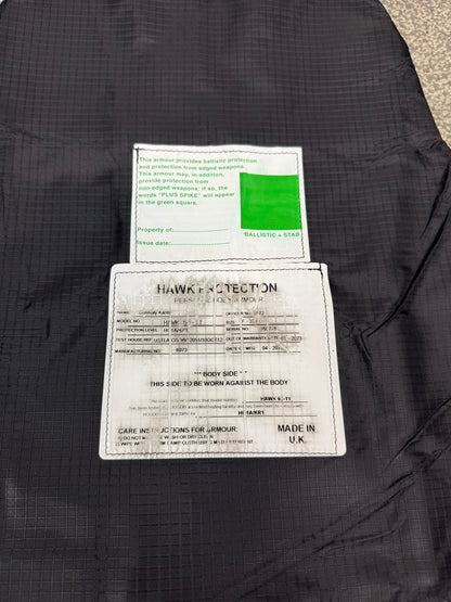 Ex Police Black Hawk Body Armour Vest & Bag Anti Stab & Ballistic HG1A & KR1 Security - MEDIUM