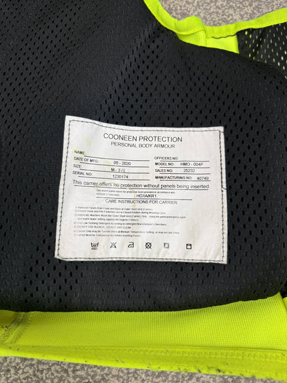 Ex Police Cooneen Body Armour Vest & Bag Anti Stab & Ballistic HG1A & KR1 - LARGE