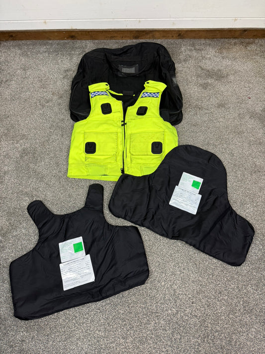 Ex Police Cooneen Body Armour Vest & Bag Anti Stab & Ballistic HG1A & KR1 - LARGE