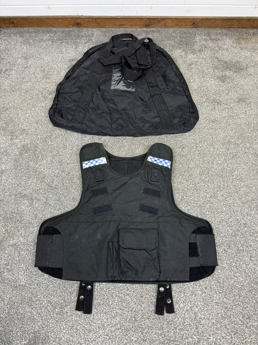 Ex Police Mehler Body Armour Vest & Bag Anti Stab & Ballistic HG1A & KR1 - XL