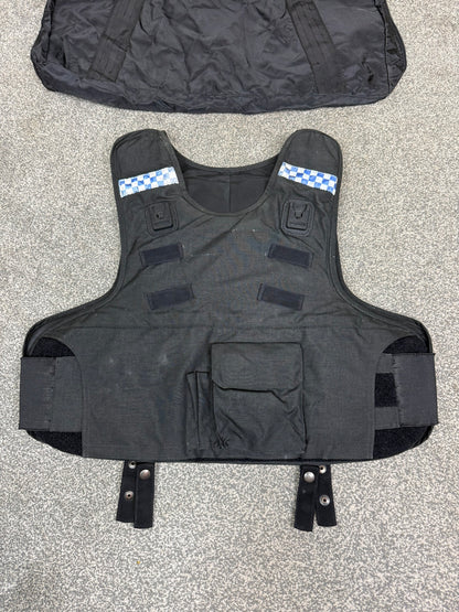 Ex Police Mehler Body Armour Vest & Bag Anti Stab & Ballistic HG1A & KR1 - XL