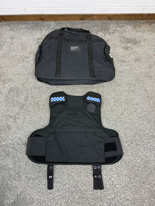 Ex Police Mehler Body Armour Vest & Bag Anti Stab & Ballistic HG1A & KR1 Security - LARGE