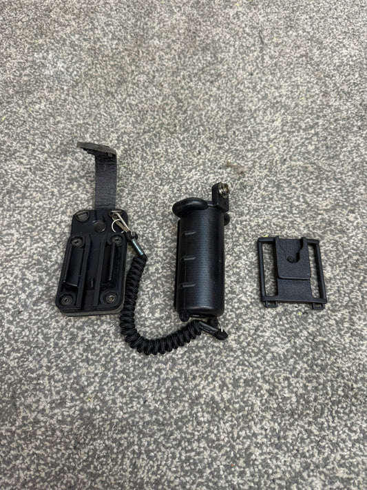 Ex Police CS Pepper Spray Holder Peter Jones With Klickfast Belt Dock