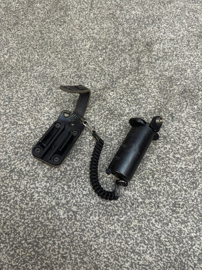 Ex Police CS Pepper Spray Holder Peter Jones With Klickfast Attachment & Lanyard