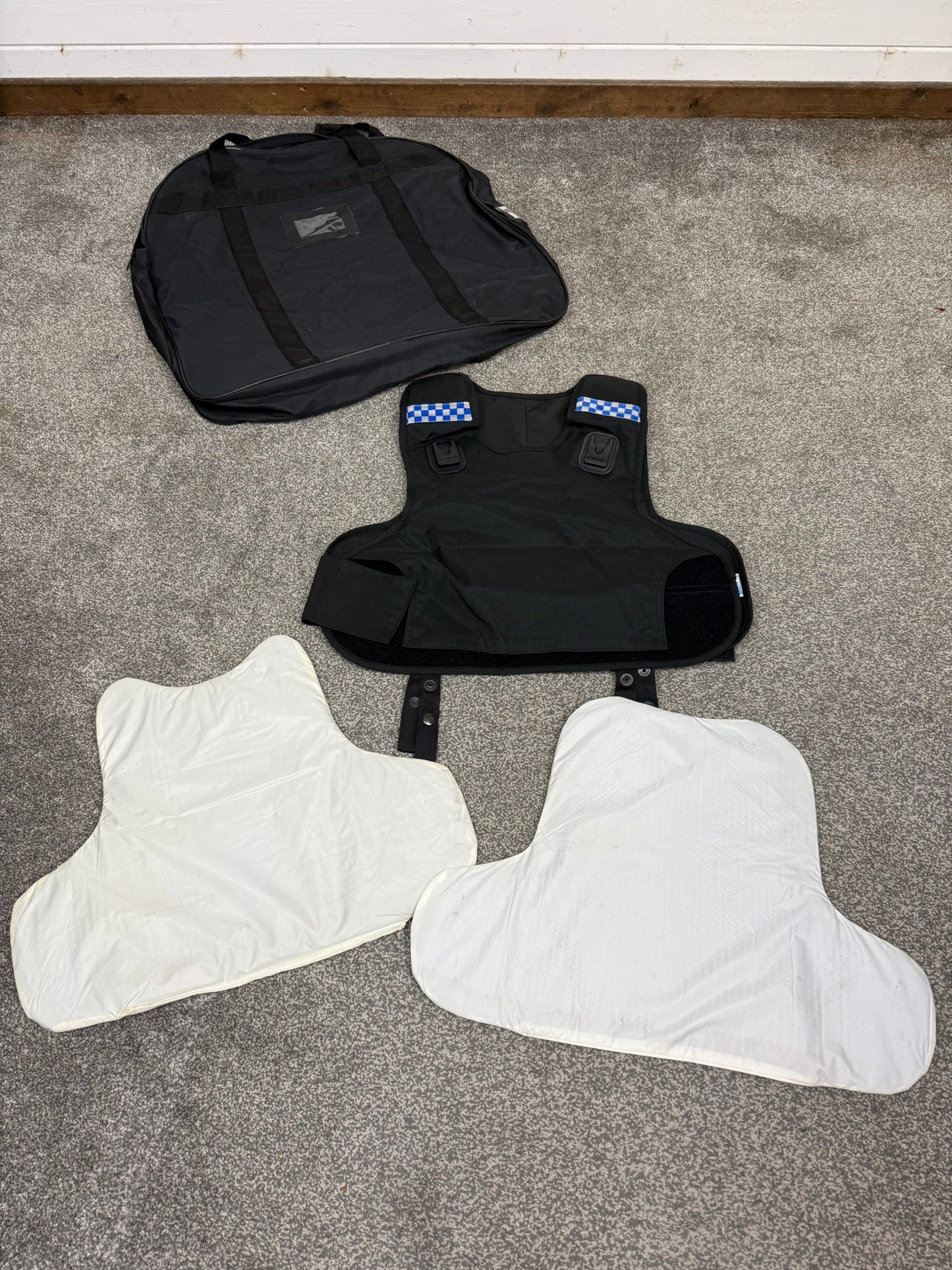 Ex Police Mehler Body Armour Vest & Bag Anti Stab & Ballistic HG1A & KR1 Security - LARGE