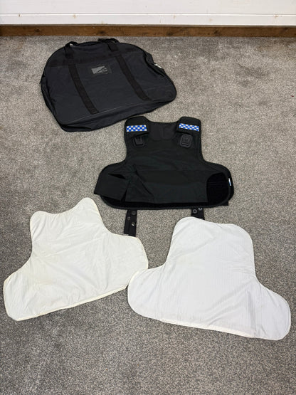 Ex Police Mehler Body Armour Vest & Bag Anti Stab & Ballistic HG1A & KR1 Security - LARGE