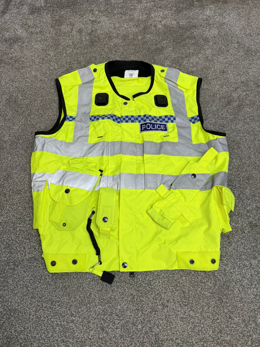Ex Police Badged Hi Vis Utility Vest Equipment Vest Gilet Yaffy 232 X Large Patrol Security