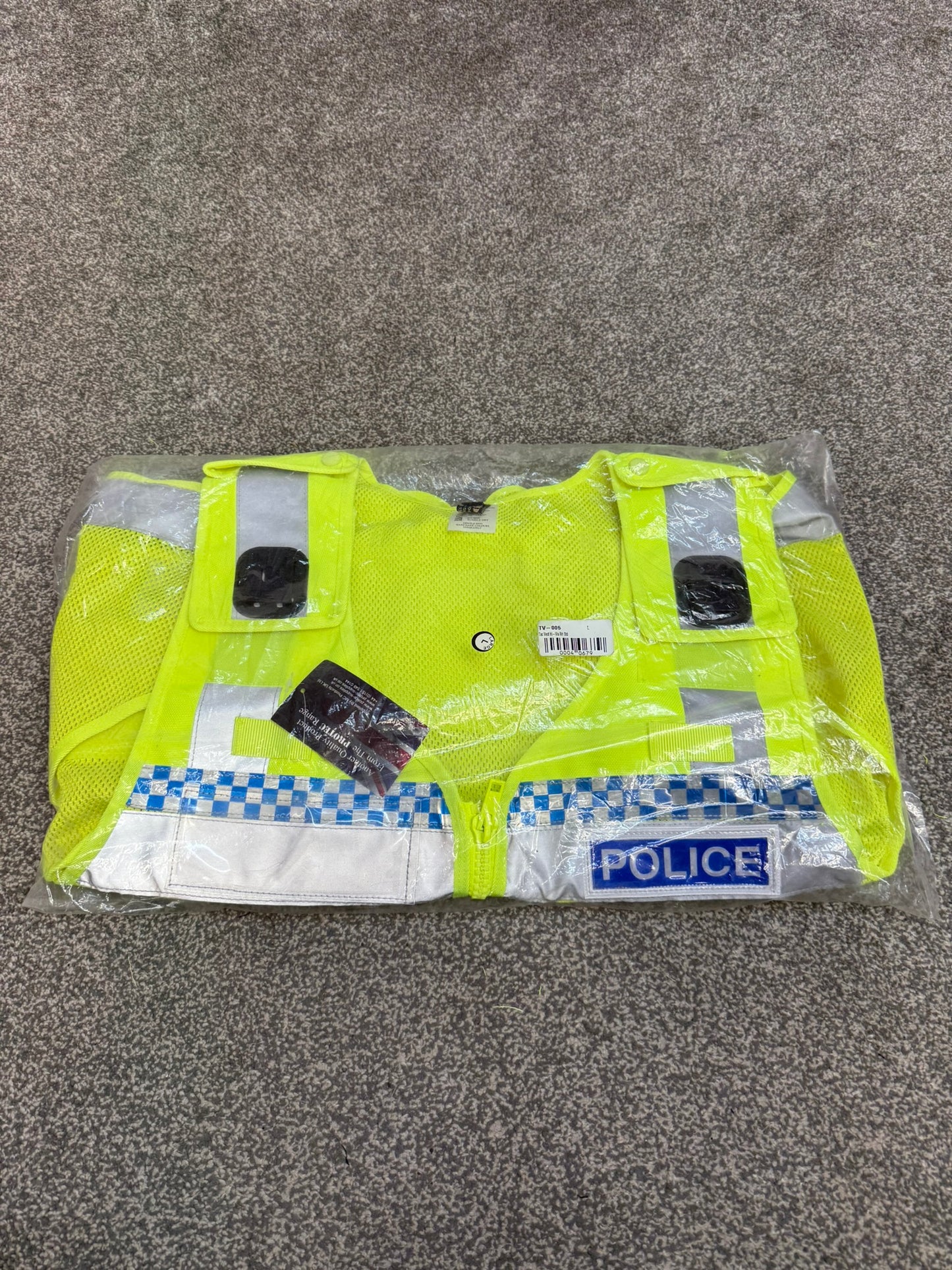 NEW Police Protec Utility Tac Vest Badged Large - Collector Display Security