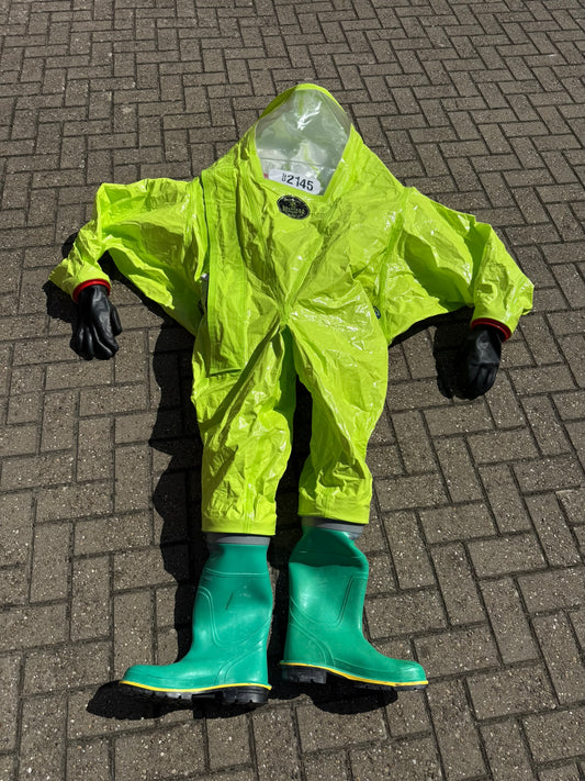 Respirex Tychem TK Gas Chemical Suit Type 1A HAZMAT Suit Size XL