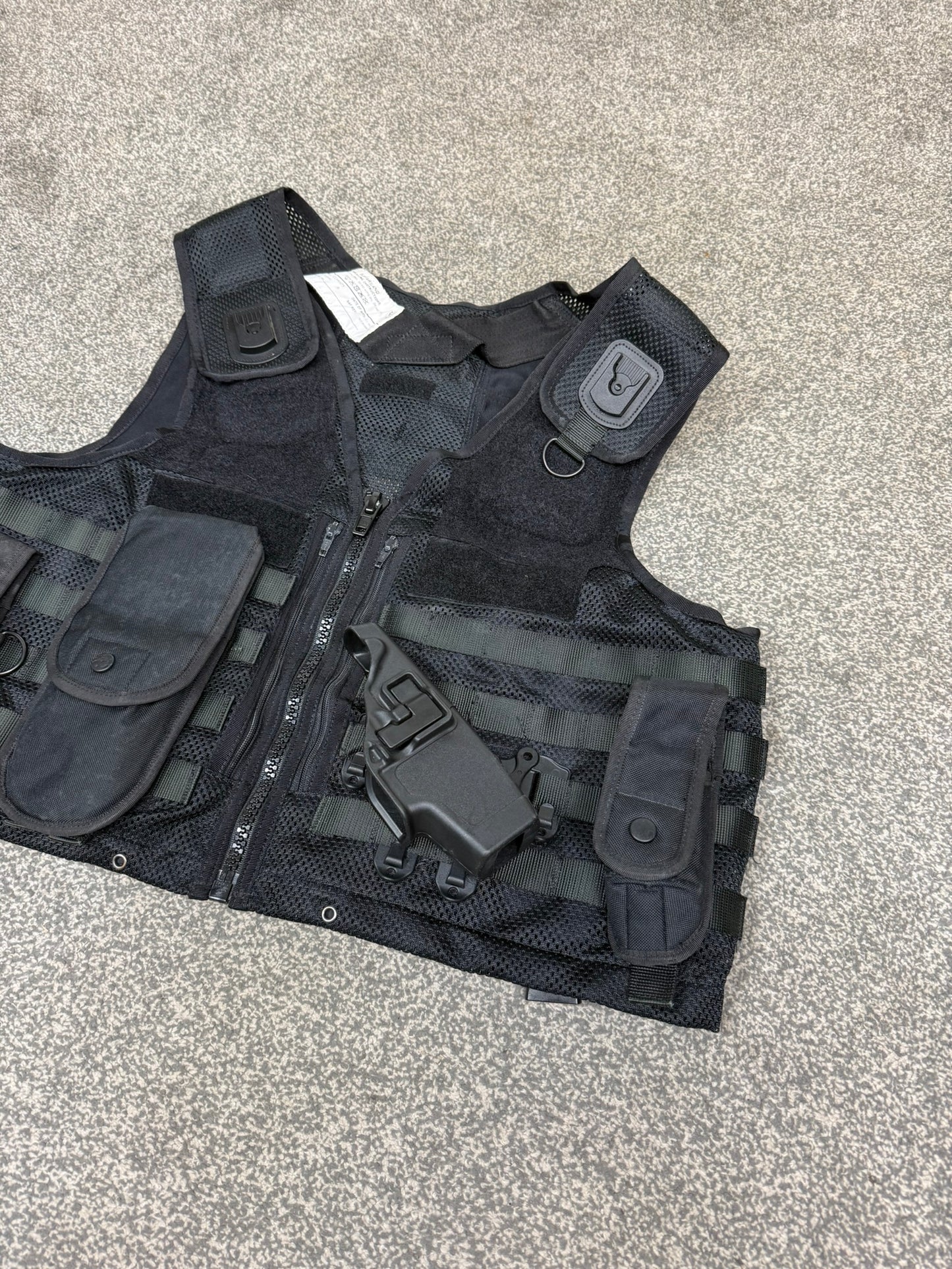 Ex Police Black Safariland Vest Molle Holster Tactical Utility Security Vest XL