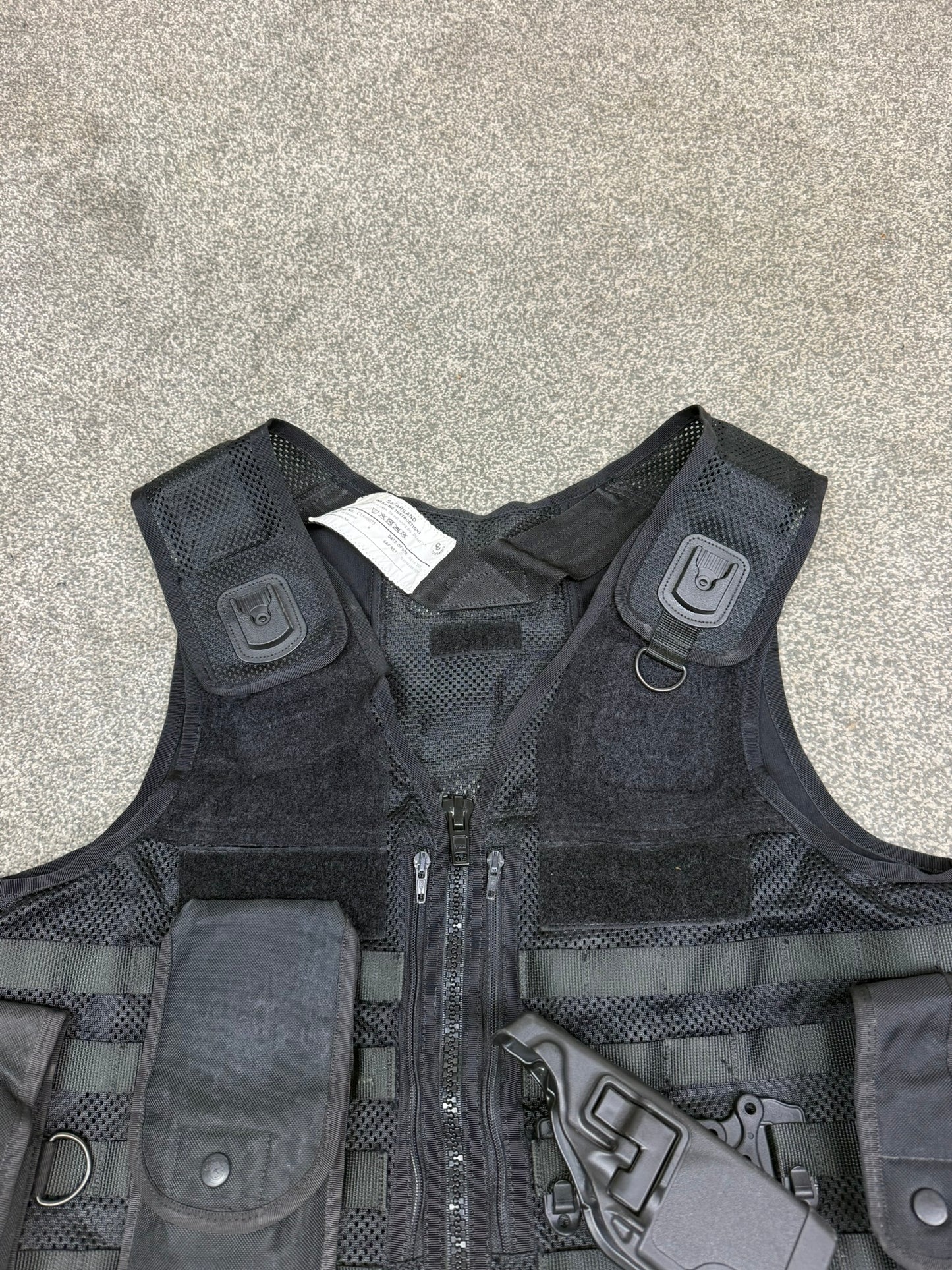 Ex Police Black Safariland Vest Molle Holster Tactical Utility Security Vest XL