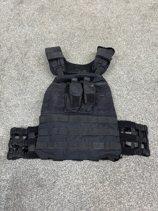5.11 TacTec MOLLE Plate Carrier Vest Black Security Patrol Airsoft