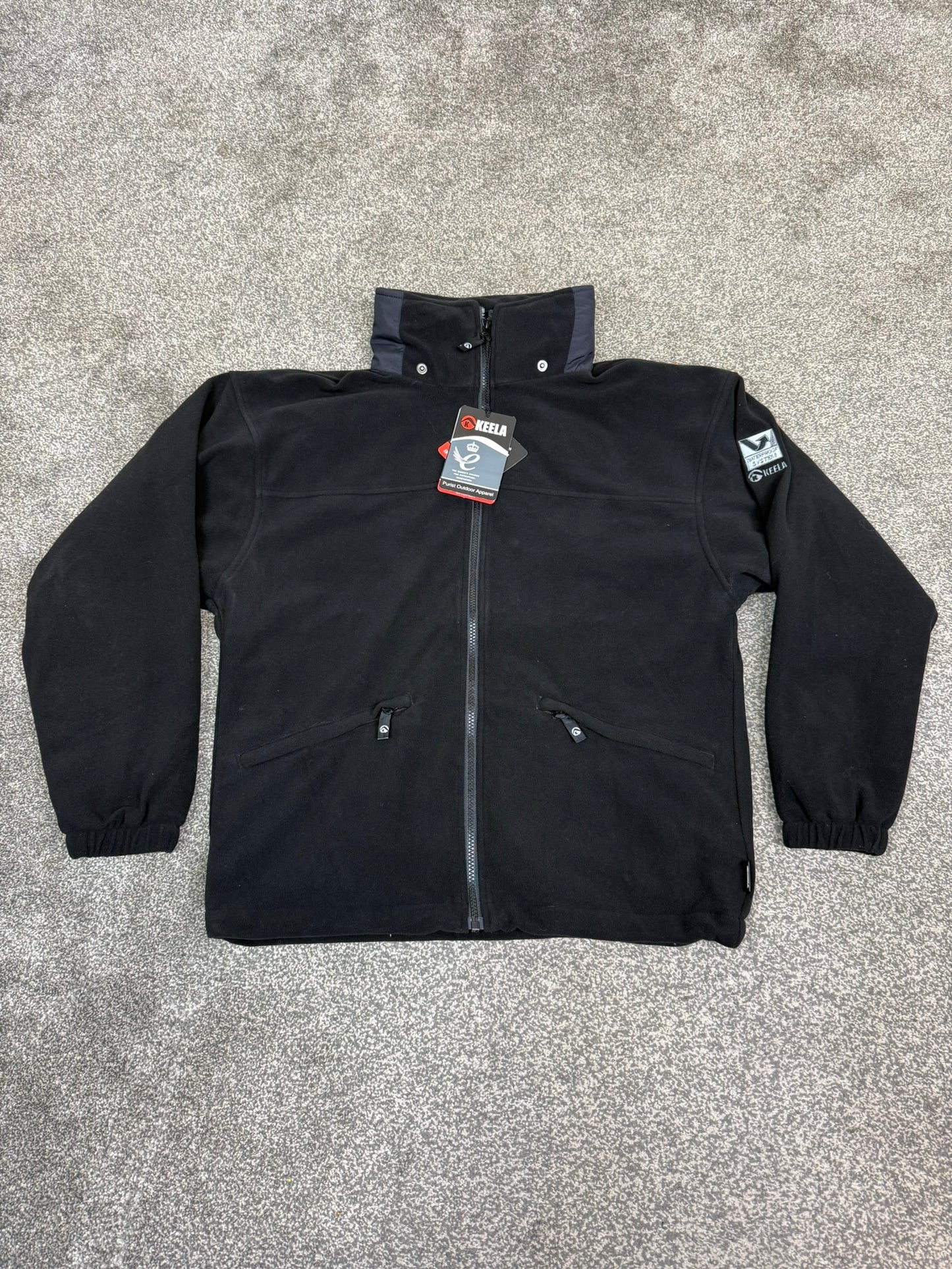 NEW Ex Police Keela Neptune Black Fleece Windproof Waterproof - XS