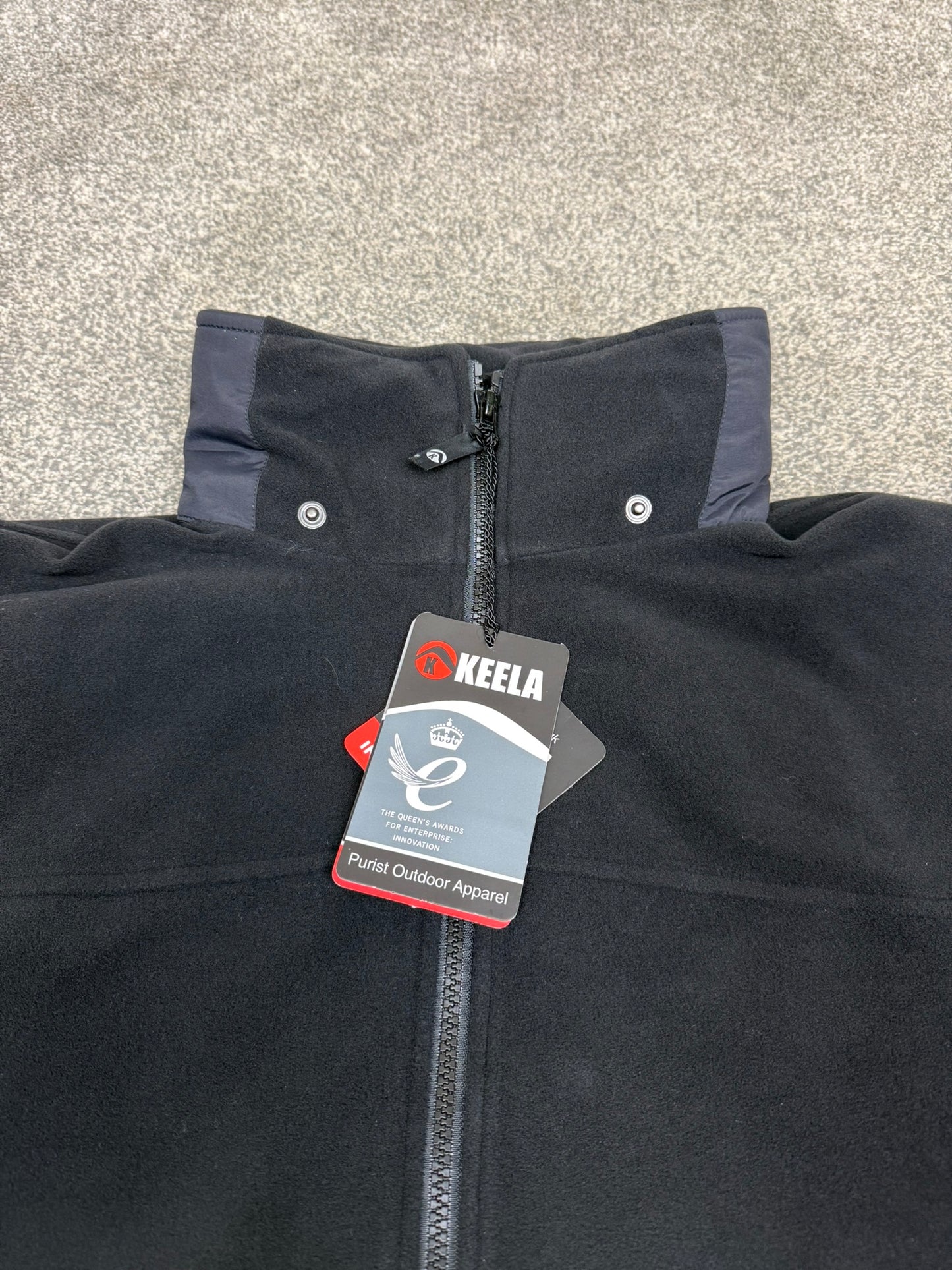NEW Ex Police Keela Neptune Black Fleece Windproof Waterproof - XS
