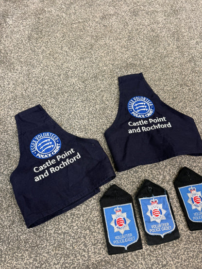 Essex Police Volunteer Police Cadet VPC Epaulettes & Brassards Collector Memorabilia Display