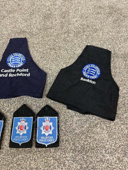 Essex Police Volunteer Police Cadet VPC Epaulettes & Brassards Collector Memorabilia Display