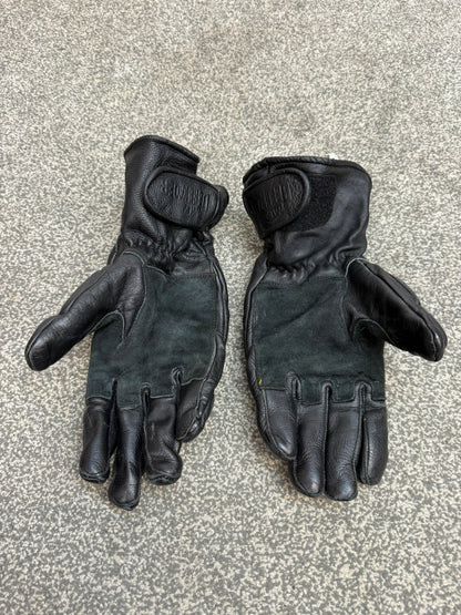 Ex Police MLA Defender Leather Riot Gloves Size 10 Motorcycle Biker Paintball Airsoft Security