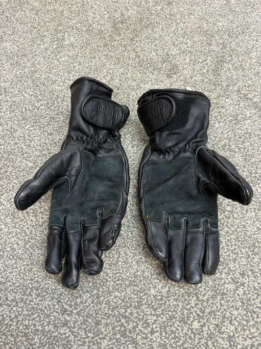 Ex Police MLA Defender Leather Riot Gloves Size 10 Motorcycle Biker Paintball Airsoft Security