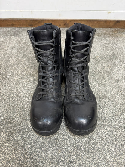 Ex Police Magnum Elite Shield Combat Boots Black Leather UK 10.5 Security Work