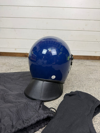 Ex Police Riot Helmet 56-57cm Fleece Bag & Hood Genuine Airsoft Display