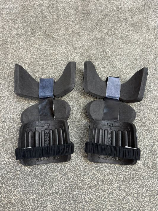 Ex Police Riot Shoulder Upper Arm Guards PAIR Level 2 Protection Airsoft Paintball
