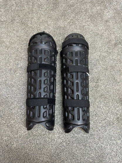 Ex Police Riot Knee & Shin Guards PAIR Level 2 Protection Dog Handler Airsoft Paintball