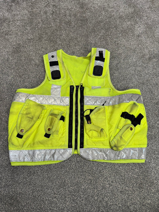 Ex Police Hi Vis Utility Tac Vest X Large Security Patrol Equipment Vest Marshall