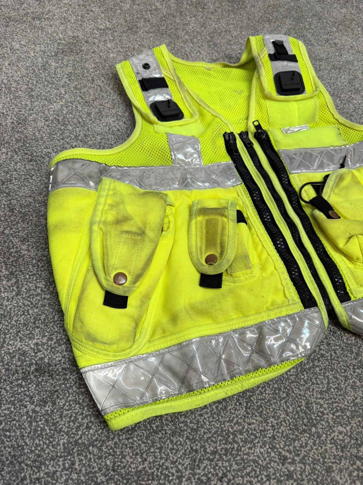 Ex Police Hi Vis Utility Tac Vest X Large Security Patrol Equipment Vest Marshall