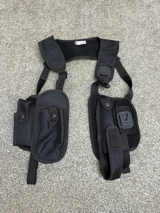 Covert Harness Hook & Loop Modular Pouches Ex Police Security PI Vest