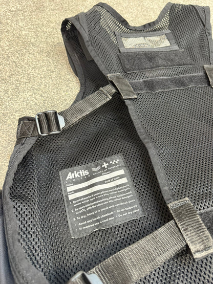 Ex Police Black Arktis Tactical Utility Vest & Pouches Security Airsoft - X Small