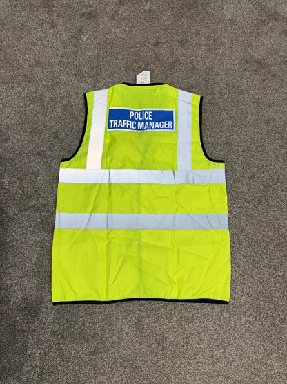 Ex Police Traffic Manager Hi-Vis Waistcoat Vest Collector TV Film Display