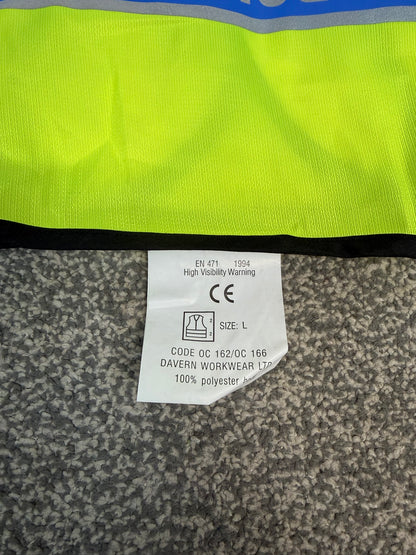 Ex Police Traffic Manager Hi-Vis Waistcoat Vest Collector TV Film Display