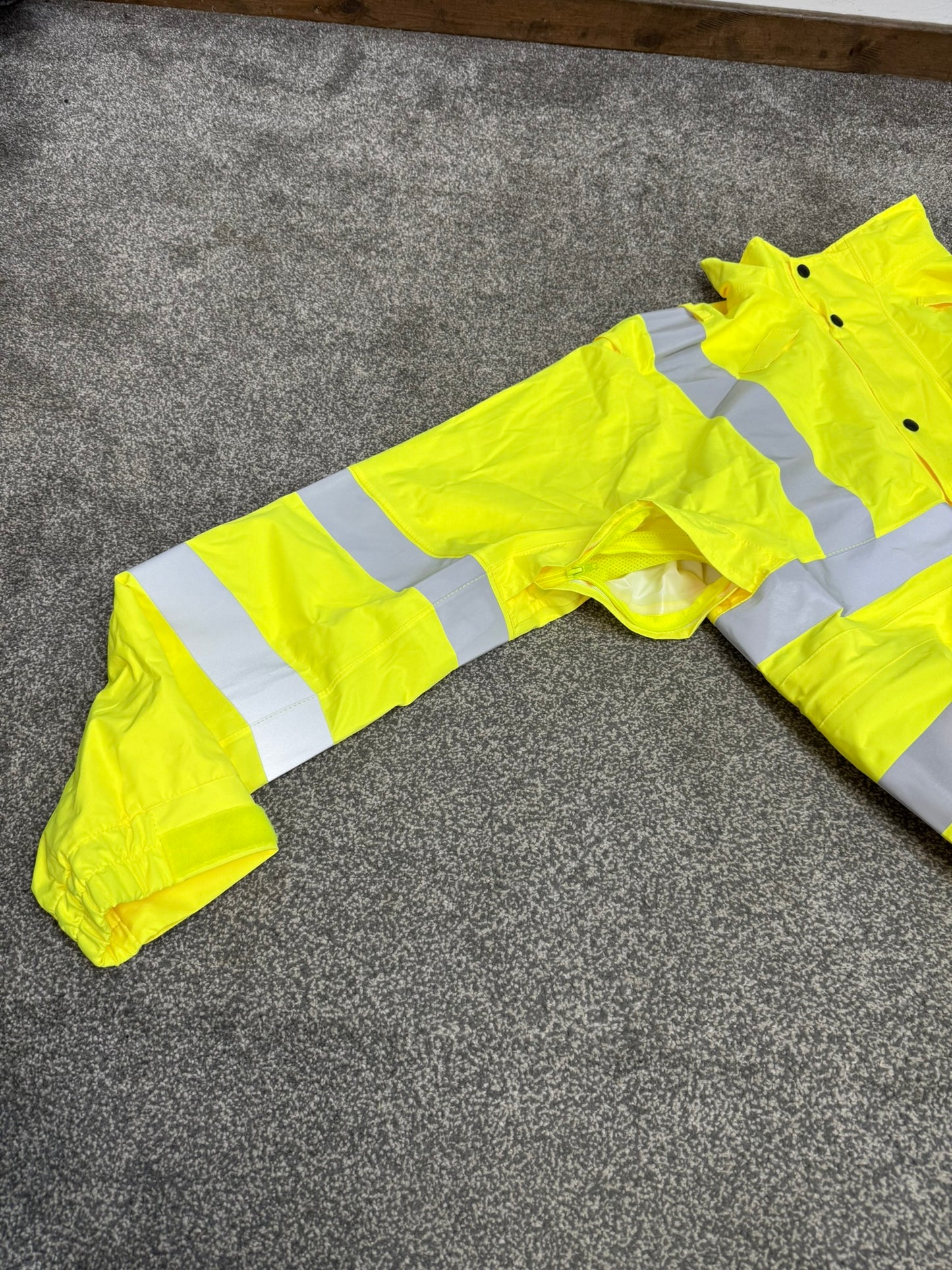 Ex Police Hi Vis Cycle Jacket Cycling Waterproof Scooped Back Security Model 597
