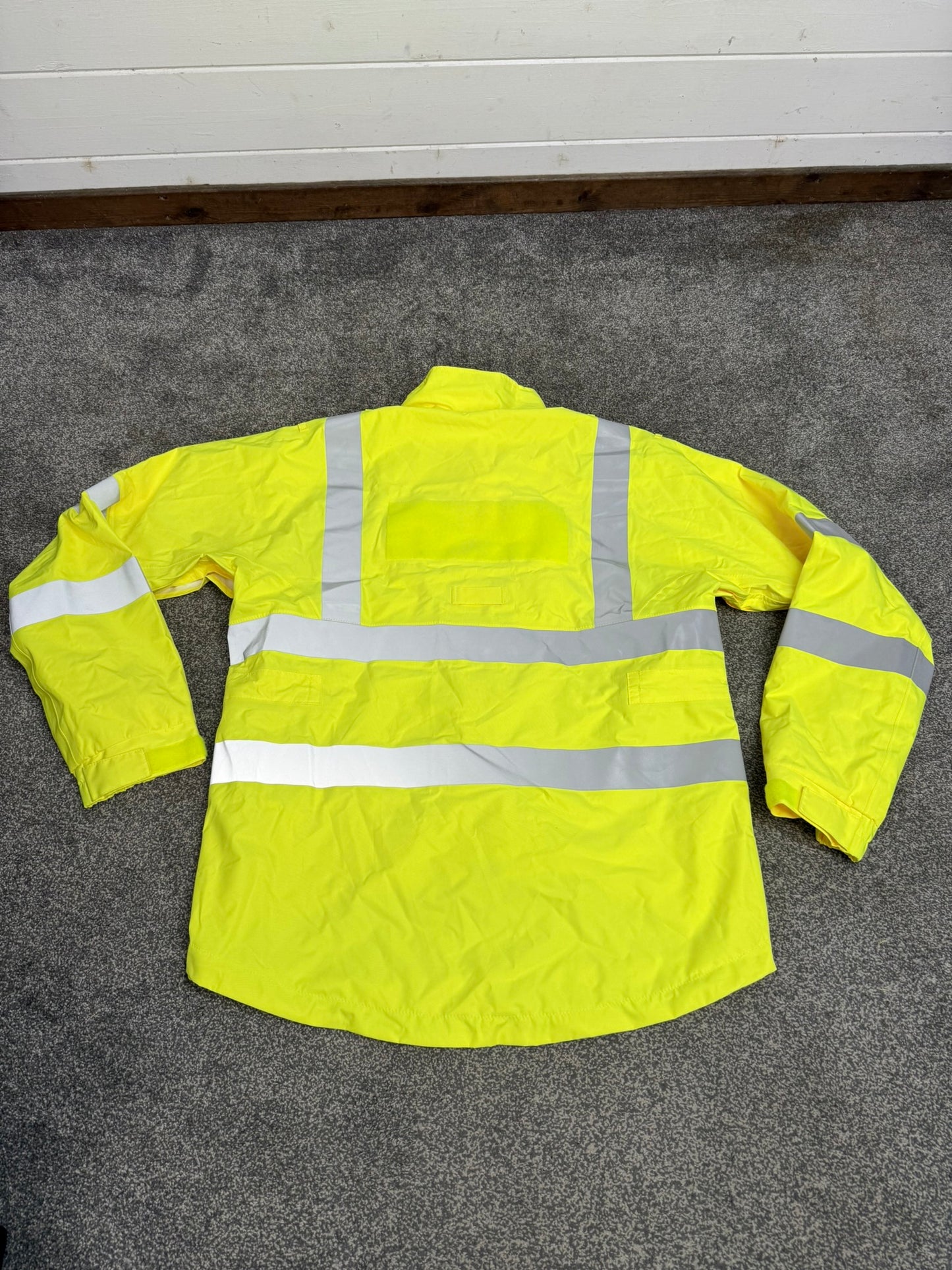 Ex Police Hi Vis Cycle Jacket Cycling Waterproof Scooped Back Security Model 597