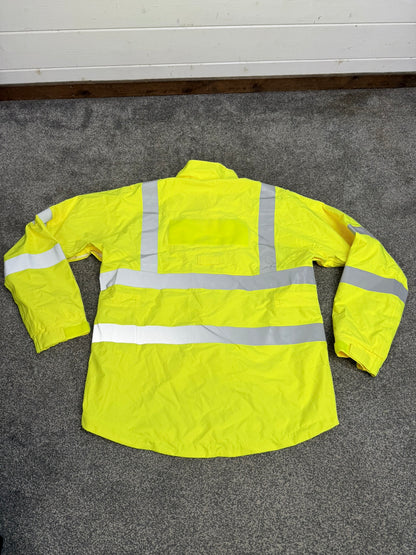 Ex Police Hi Vis Cycle Jacket Cycling Waterproof Scooped Back Security Model 597