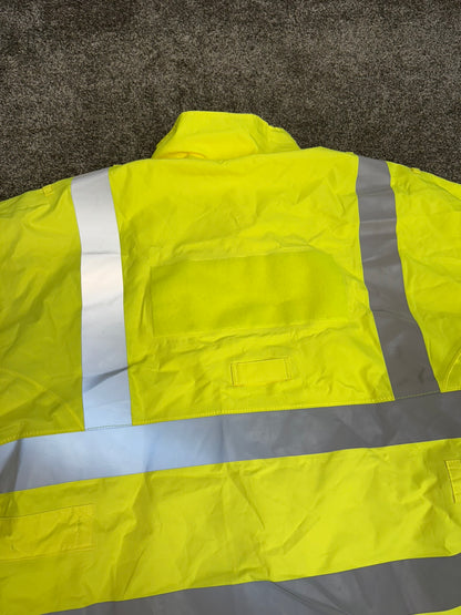 Ex Police Hi Vis Cycle Jacket Cycling Waterproof Scooped Back Security Model 597