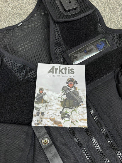 NEW Arktis Vest Black Tactical Utility Vest & Pouches Security Airsoft - Medium