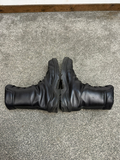 Ex Police Black Leather Boots Bata Industrials Safety Steel Toe UK 9
