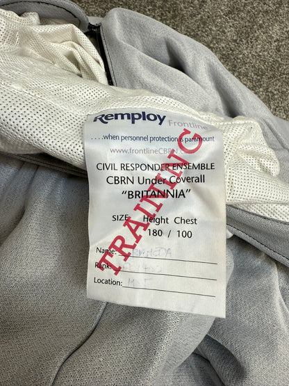 Ex Police Remploy CBRN Coverall Overall Suit x2 Boots Hood & Socks 180/100