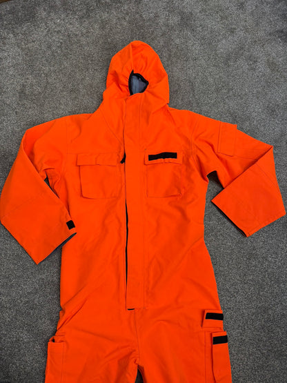 Ex Police Orange Remploy CBRN Peeler Waterproof Coverall Overall Suit 180/100