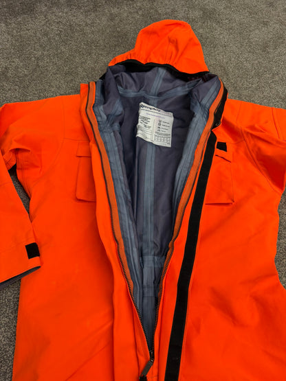 Ex Police Orange Remploy CBRN Peeler Waterproof Coverall Overall Suit 180/100