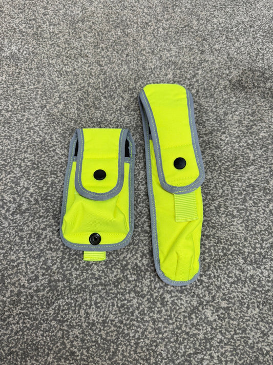 2x Safariland Hi Vis Molle Pouch Ex Police Vest Pouches Security