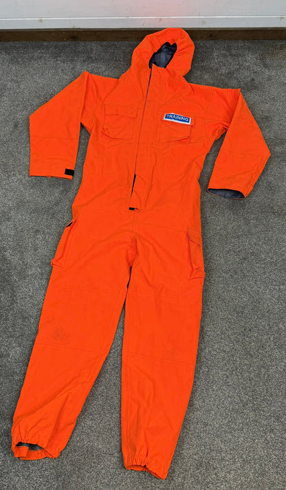 Ex Police Orange Remploy CBRN Peeler Waterproof Coverall Overall Suit 180/100