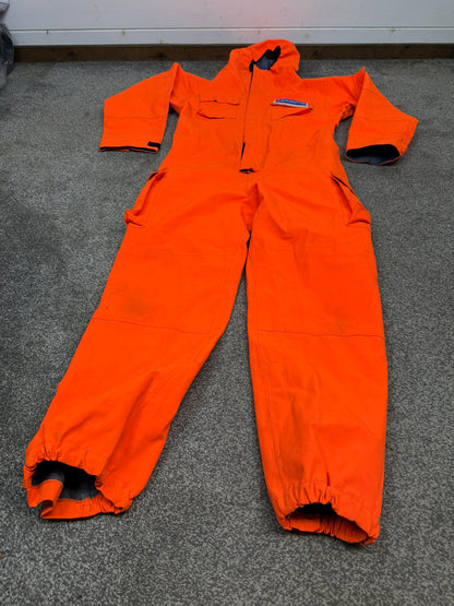 Ex Police Orange Remploy CBRN Peeler Waterproof Coverall Overall Suit 180/100